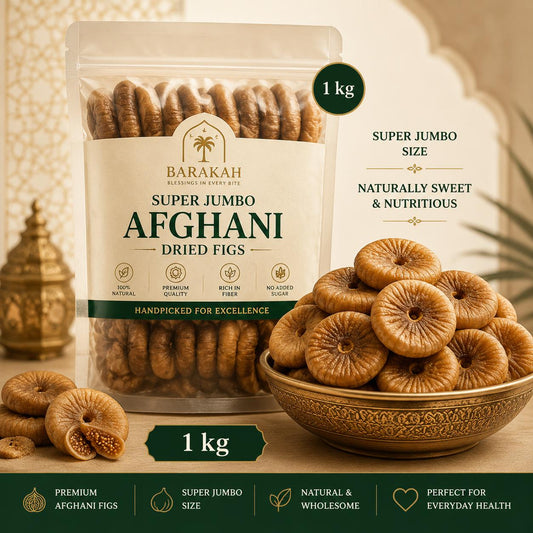Barakah Super Jumbo Afghani Dried Figs - 1 kg